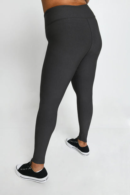 Curve Winter Everyday High Waisted Leggings - Dark Grey