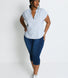 Curve Cropped Jeggings - Dark Blue