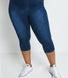 Curve Cropped Jeggings - Dark Blue