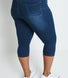 Curve Cropped Jeggings - Dark Blue