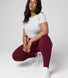 Curve Everyday High Waisted Leggings - Burgundy