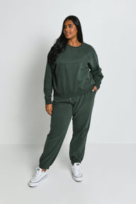 Curve Everyday Comfy Joggers - Forest Green