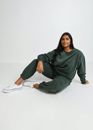 Curve Everyday Comfy Joggers - Forest Green