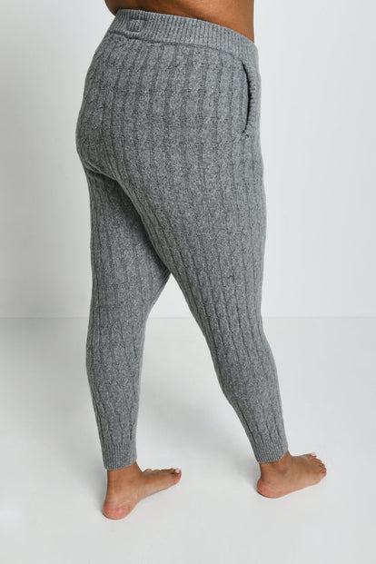 Curve Cable Knit Set - Grey