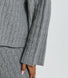 Curve Cable Knit Jumper - Grey