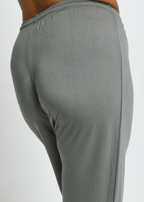 Curve Soft Touch Wide Leg Lounge Set - Sage Green