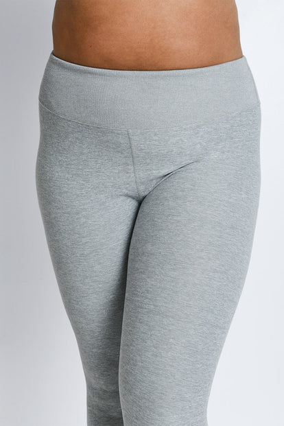 Curve Luxe High Waisted Loungewear Leggings - Light Grey Marl