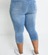 Curve Cropped Jeggings - Light Blue