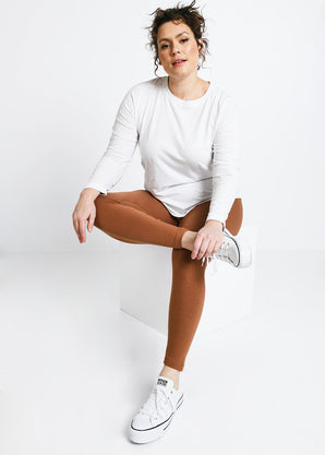 Curve Everyday Leggings - Mocha Brown