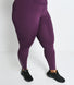 Curve Focus High Waisted Sports Leggings - Mulberry Plum