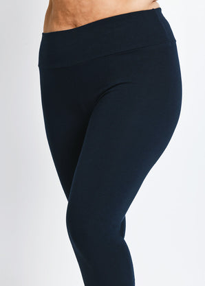 Curve Everyday High Waisted Leggings - Navy Blue