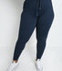 Curve Recharge High Waisted Joggers - Navy Blue