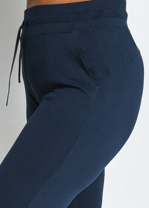 Curve Recharge High Waisted Joggers - Navy Blue