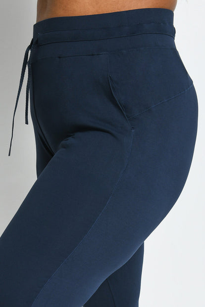 Curve Recharge High Waisted Joggers - Navy Blue