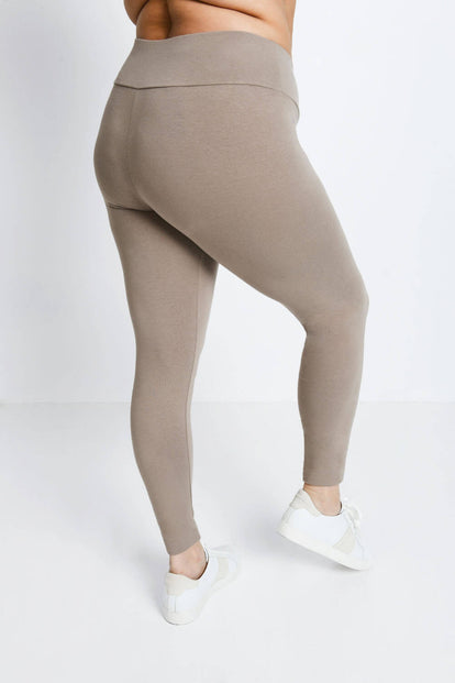 Curve Everyday High Waisted Leggings - Oatmeal Beige