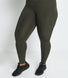 Curve Focus High Waisted Sports Leggings - Olive Green