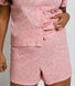 Curve Pure Cotton Button Up Short Pyjama Set - Pink Dot