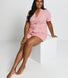 Curve Pure Cotton Button Up Short Pyjama Set - Pink Dot