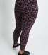 Curve Everyday High Waisted Leggings - Black/Burgundy Floral