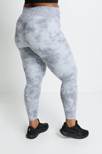 Curve Revitalise 7/8 High Waisted Leggings - Sky Grey Tie Dye