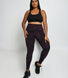 Curve Revitalise High Waisted Leggings - Dark Cherry Tie Dye