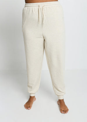 Curve Luxe Lounge Jogger - Vanilla Marl