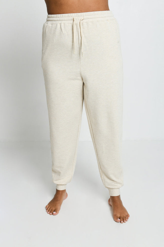 Curve Luxe Lounge Jogger - Vanilla Marl