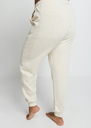Curve Luxe Lounge Jogger - Vanilla Marl