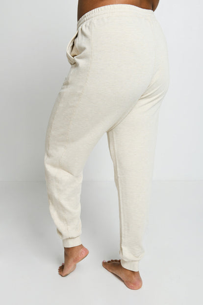 Curve Luxe Lounge Jogger - Vanilla Marl