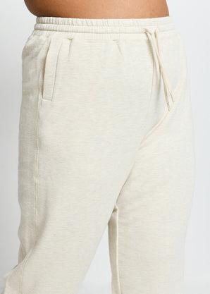 Curve Luxe Lounge Jogger - Vanilla Marl