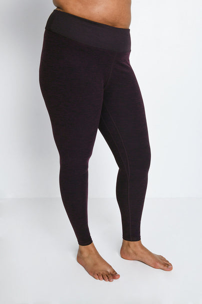 Curve Luxe High Waisted Loungewear Leggings - Winter Berry