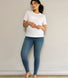 Ankle Grazer Maternity Jeggings - Mid Blue