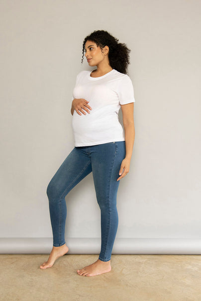 Maternity Jeggings - Mid Blue