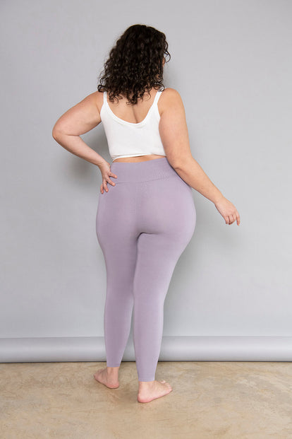 Curve Lightweight Everyday High Waisted Leggings - Mauve