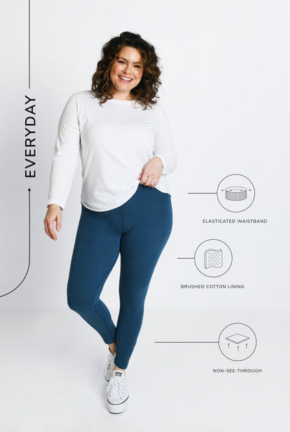 Everyday Leggings - Petrol Blue