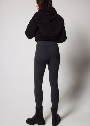 Extreme Fleece Lined Leggings - Dark Grey Marl