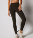 Focus High Waisted Sports Leggings - Olive Green