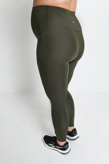 Maternity Focus Sports Leggings - Olive Green