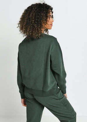 Everyday Comfy Sweatshirt - Forest Green