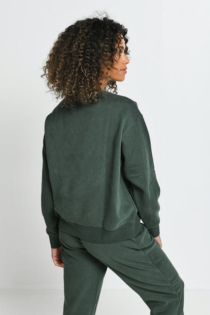 Everyday Comfy Sweatshirt - Forest Green