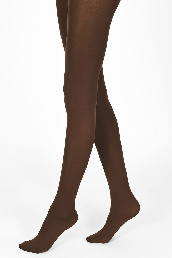 100 Denier Tights - Dark Brown