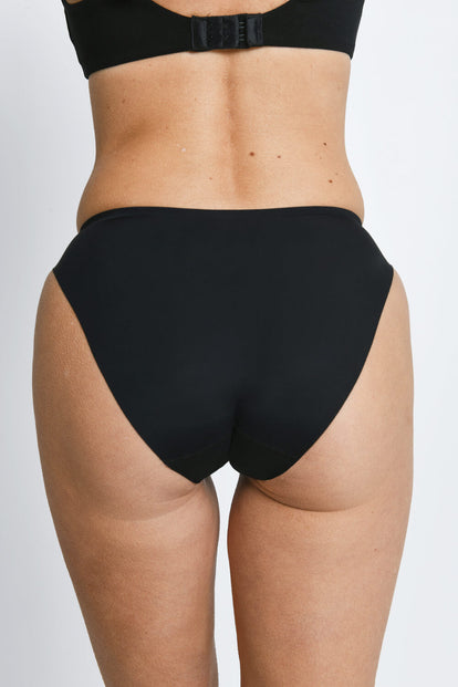 Seamless High Leg Knickers 3 Pack - Black