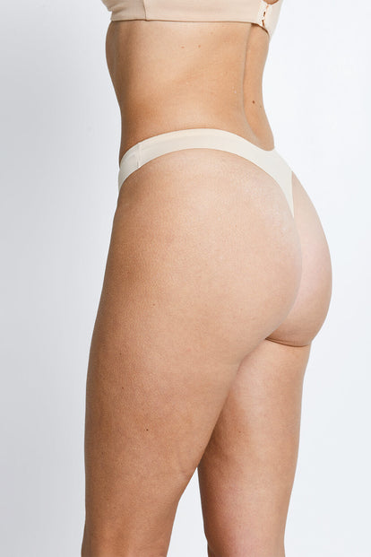 Seamless Thongs 3 Pack - Beige