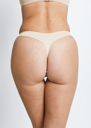 Seamless Thongs 3 Pack - Beige