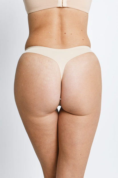 Seamless Thongs 3 Pack - Beige