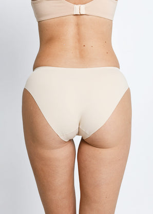 Seamless Brazilian Knickers 3 Pack - Beige