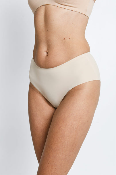 Seamless Midi Knickers 3 Pack - Beige