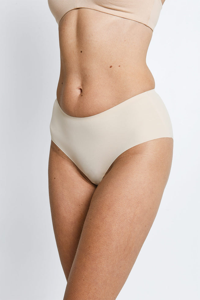 Seamless Midi Knickers 3 Pack - Beige