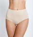 High Rise Cotton Full Briefs 3 Pack - Beige