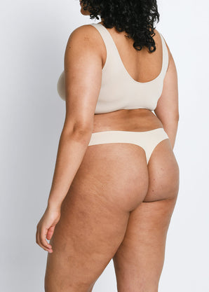 Curve Seamless Thongs 3 Pack - Beige